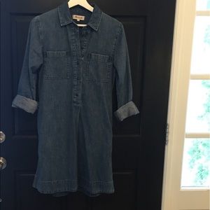 Madewell denim shirt dress